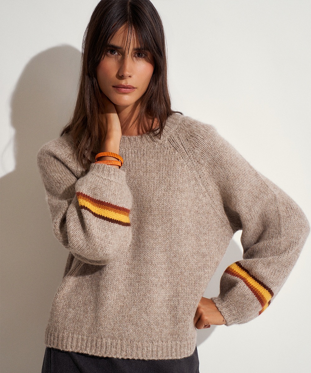 JERSEY ELVIRA DE BABY ALPACA - TOPO