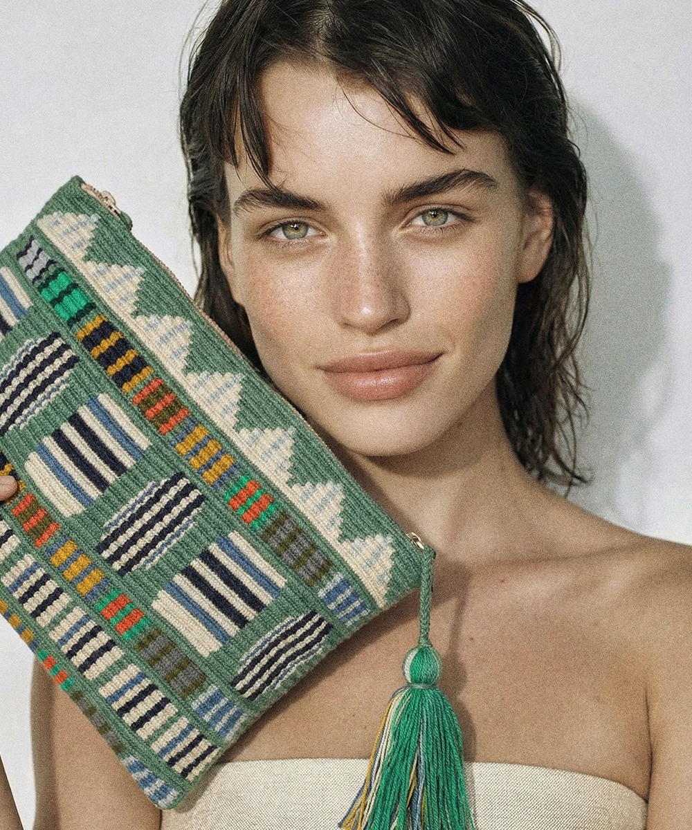 BOLSO DE MANO -  ARIES - VERDE