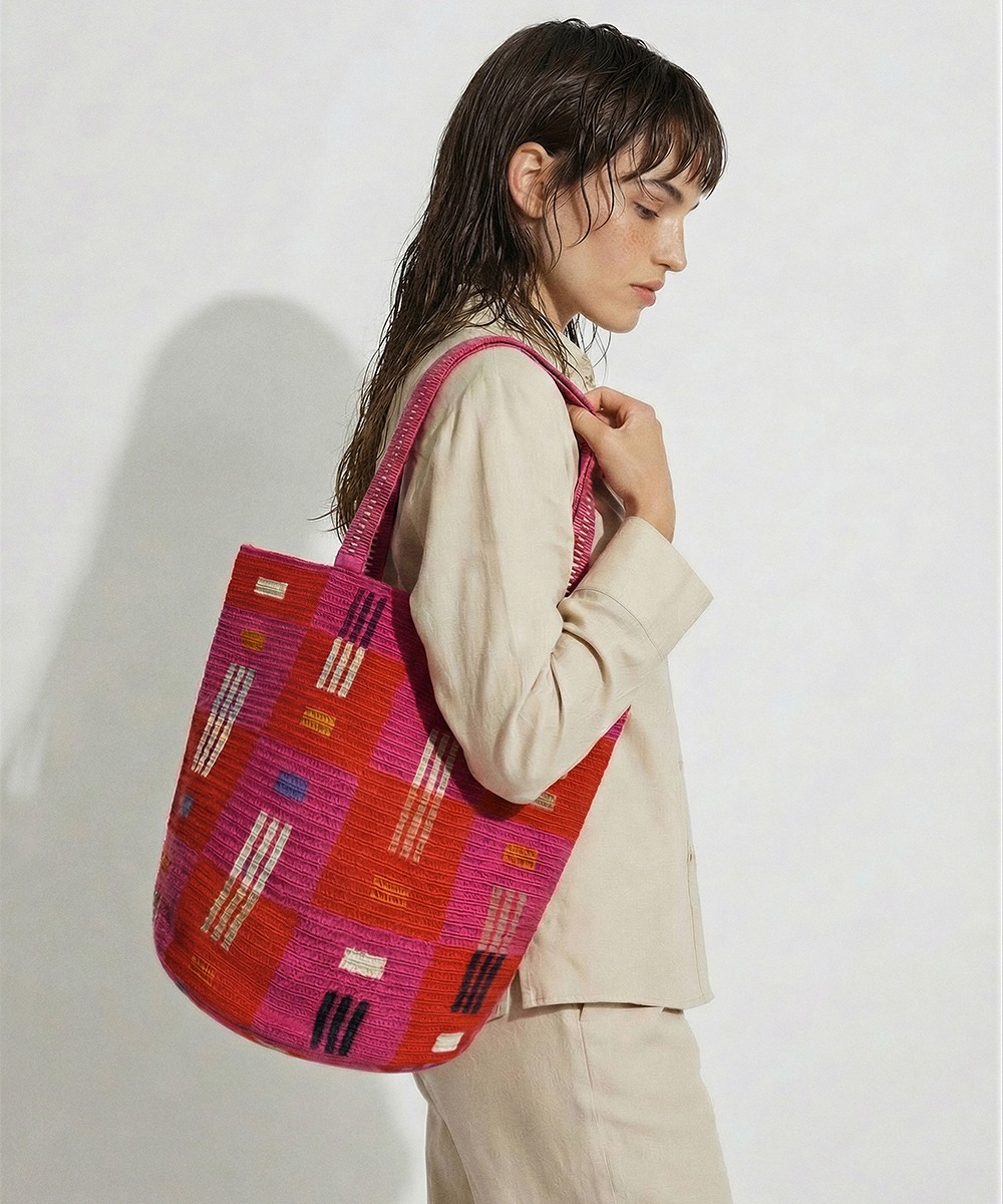 CALA BAG- WOLF - FUCHSIA & RED