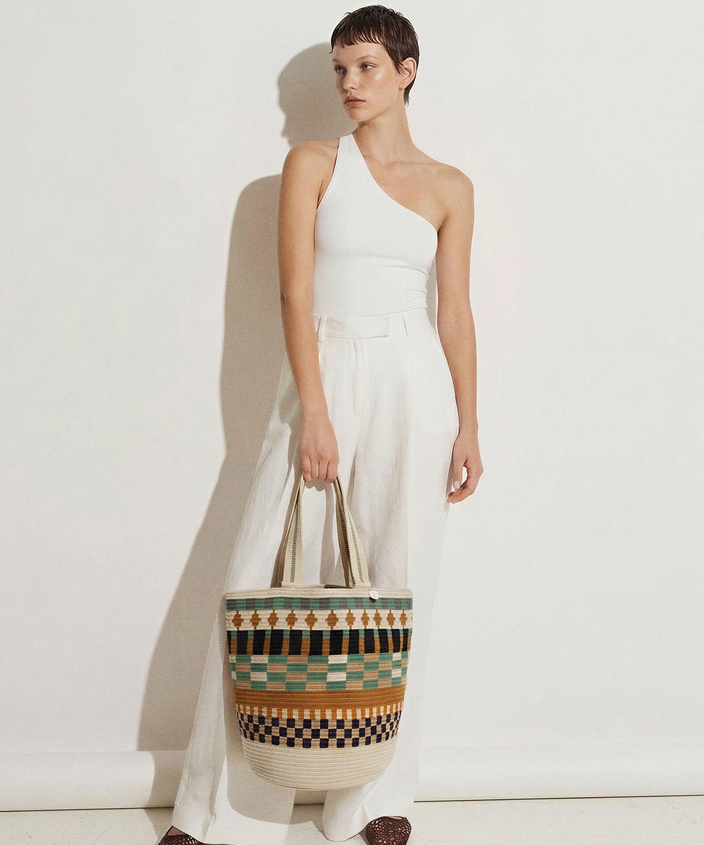BOLSO CALA - POSEIDON- TOSTADO Y BEIGE