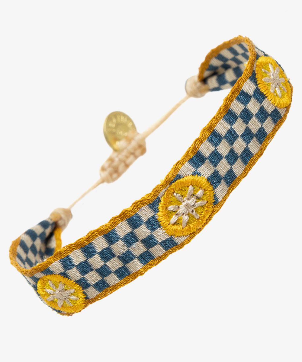 PULSERA BORDADA - LIMÓN