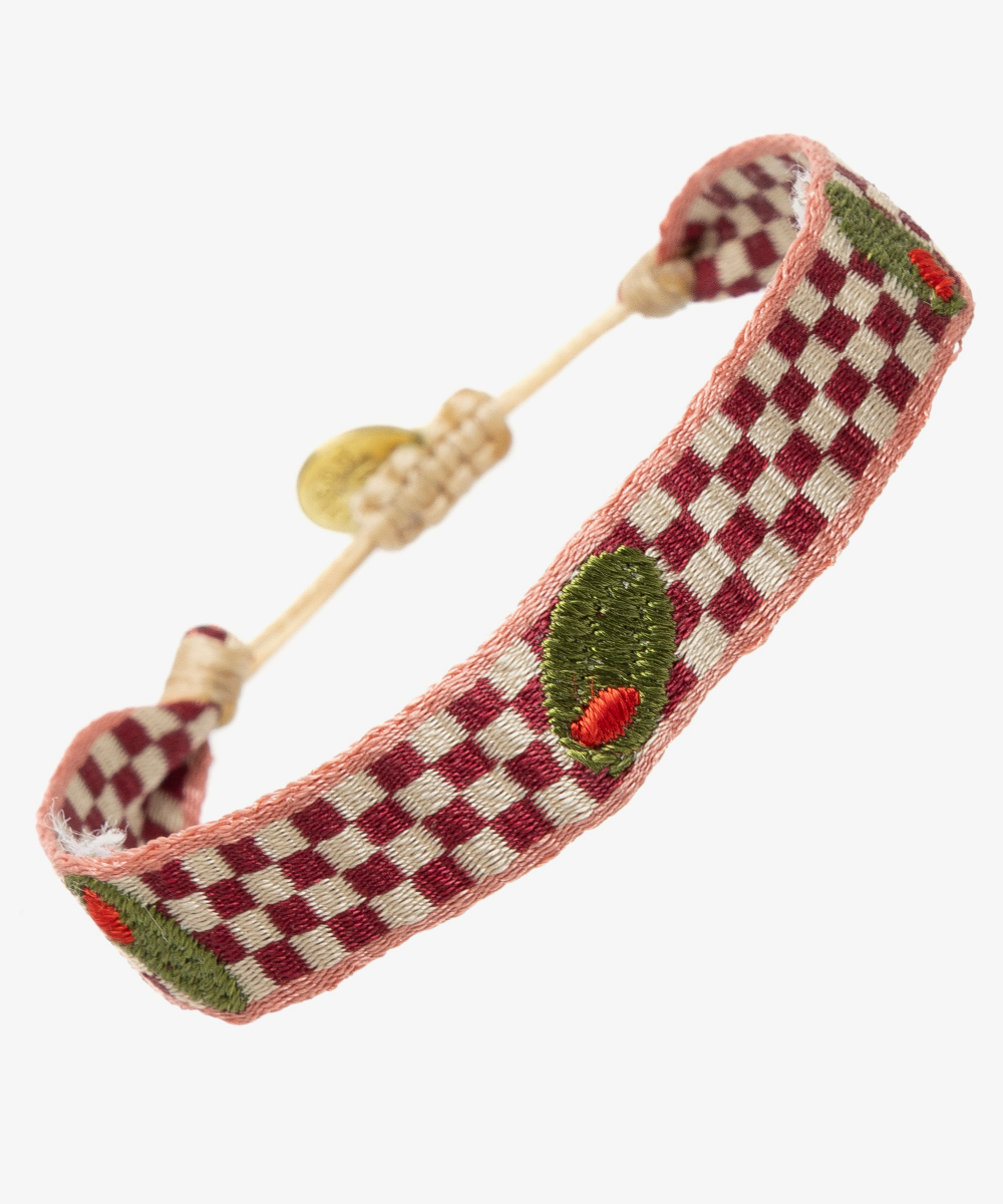PULSERA BORDADA - ACEITUNA