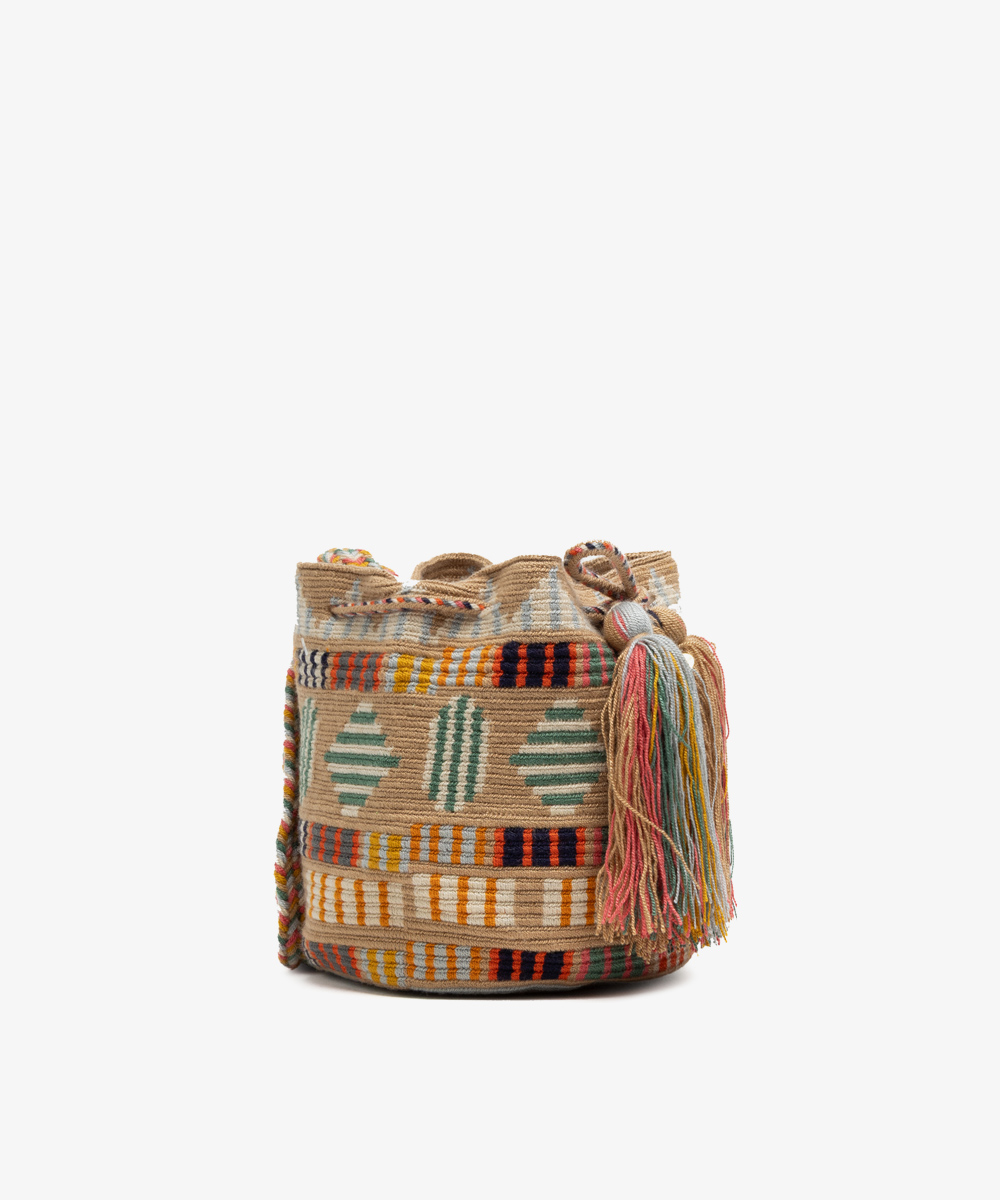 Crossbody Bag M - ARIES - TOAST & BEIGE