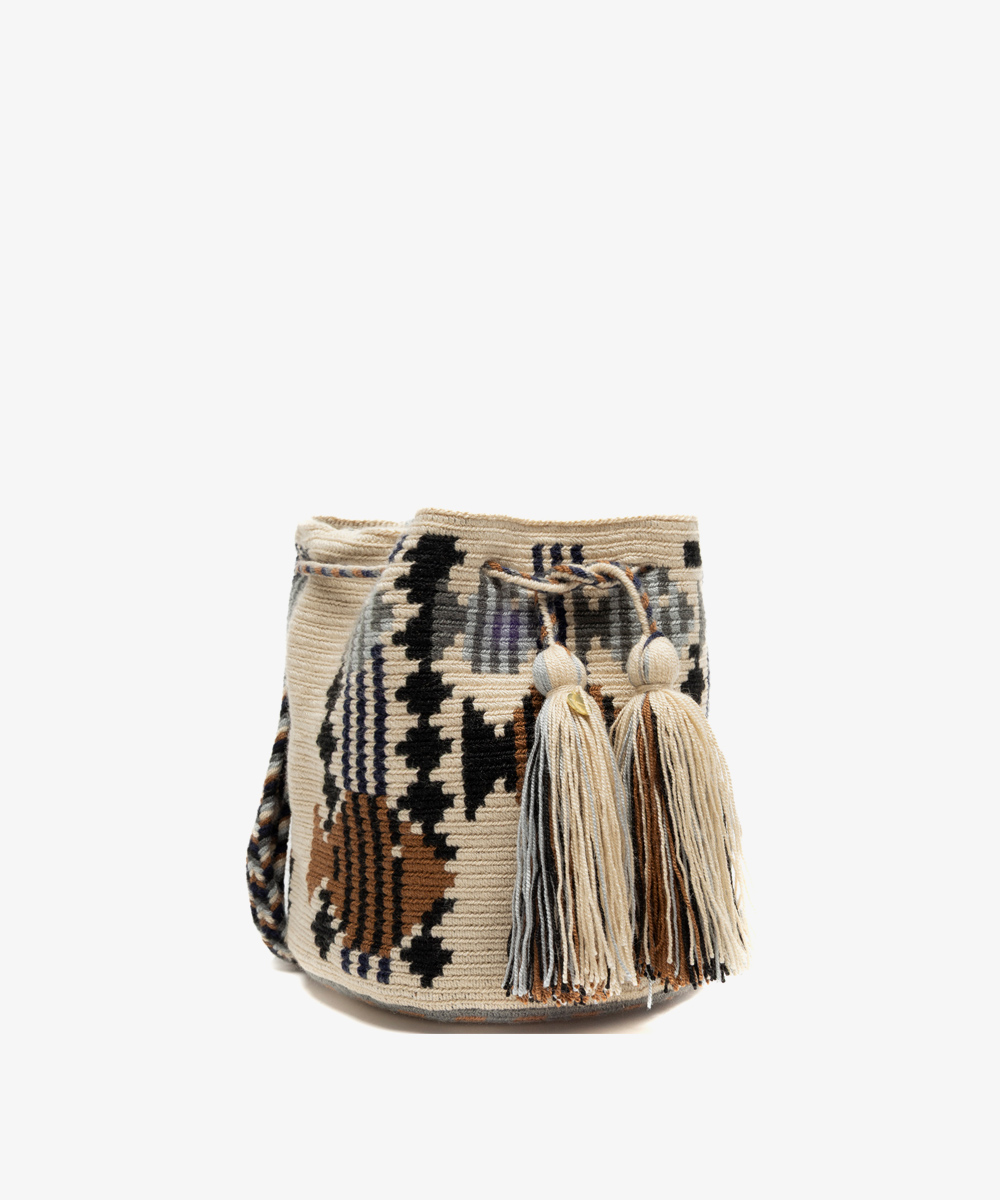 Crossbody Bag M - CEPHEUS - BEIGE & BROWN