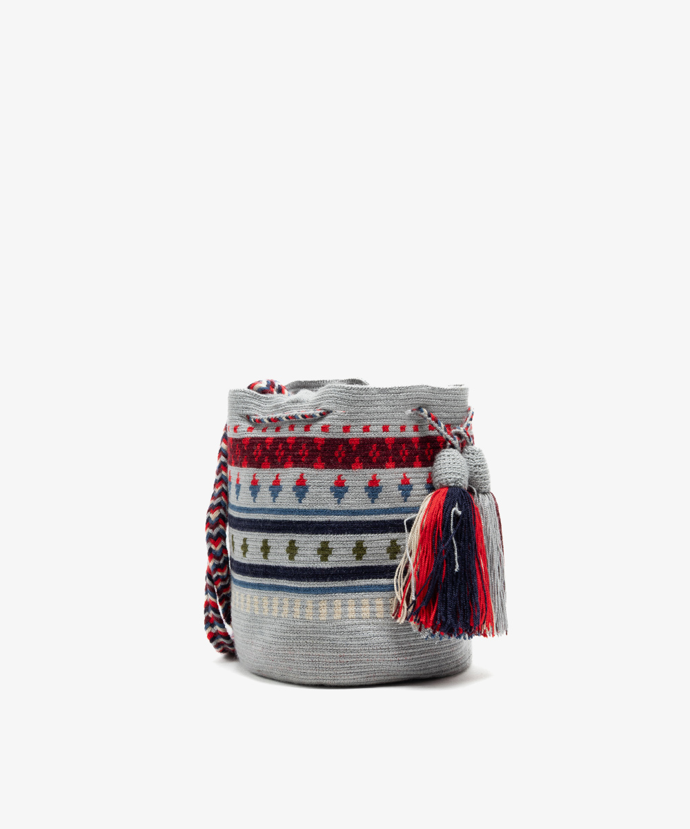 Crossbody Bag M - TAURUS- BLUE & RED