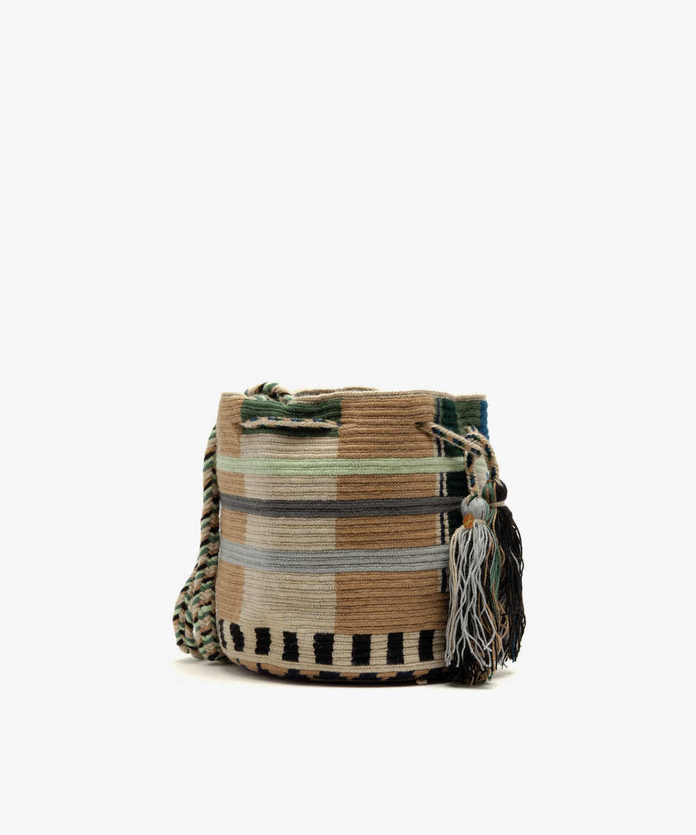 BOLSO CRUZADO M - MILA- TOSTADO Y CAMELLO