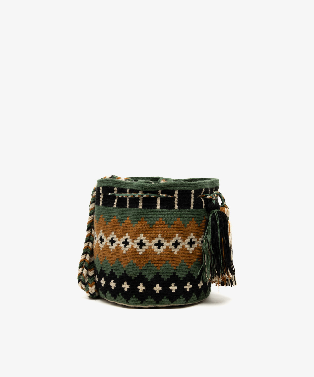Crossbody Bag M - VALERIE - MUSTARD & GREEN