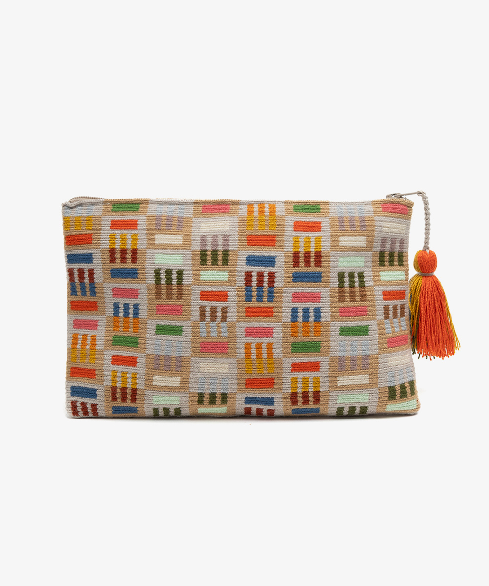 Clutch Bag- WOLF - TOAST & GREY 