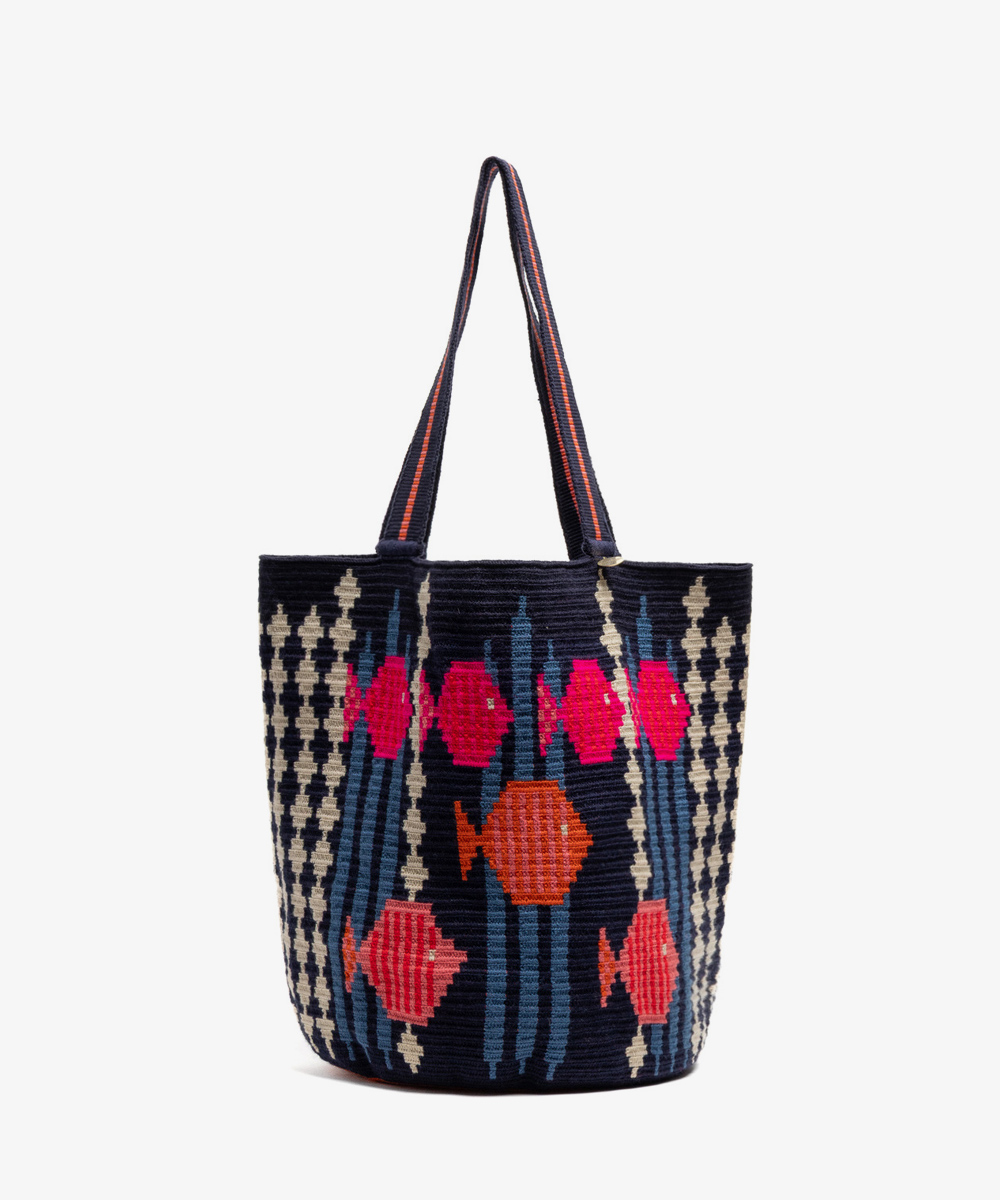 Tote Bag - CEPHEUS - NAVY & PINK