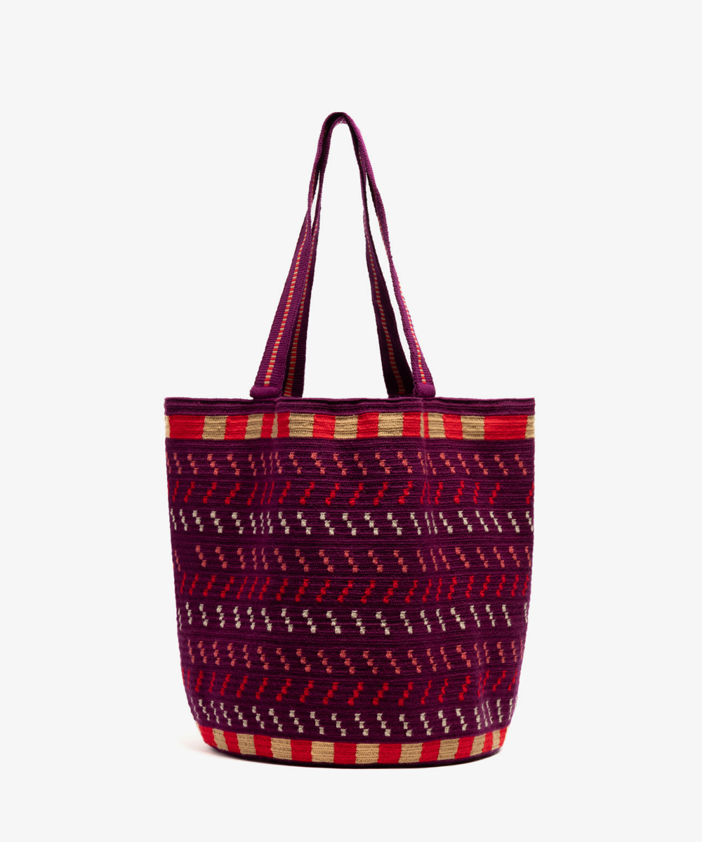 Tote Bag - SOPHIA - BURGUNDY