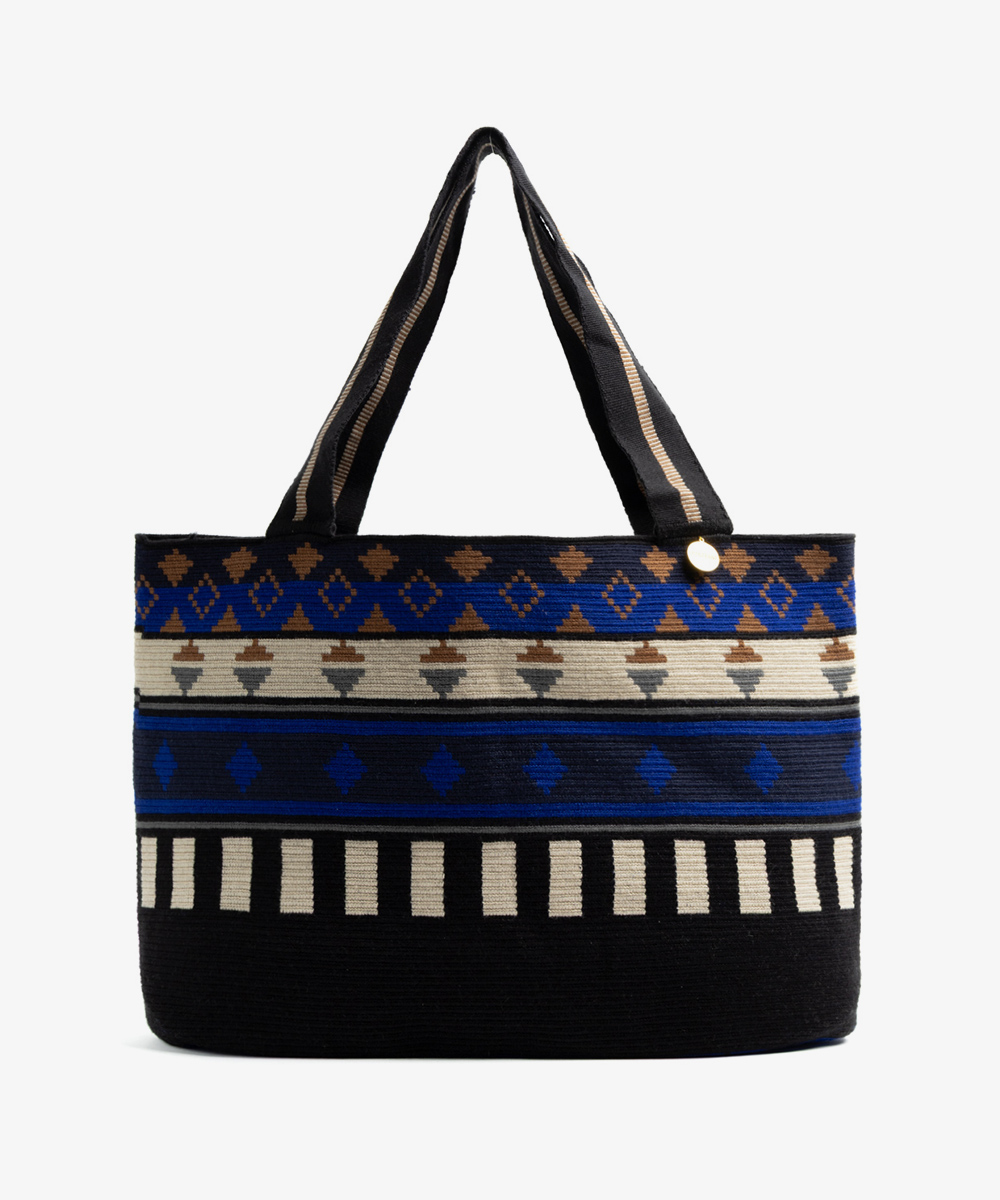 Shopping Bag L - TAURUS Black & Brown