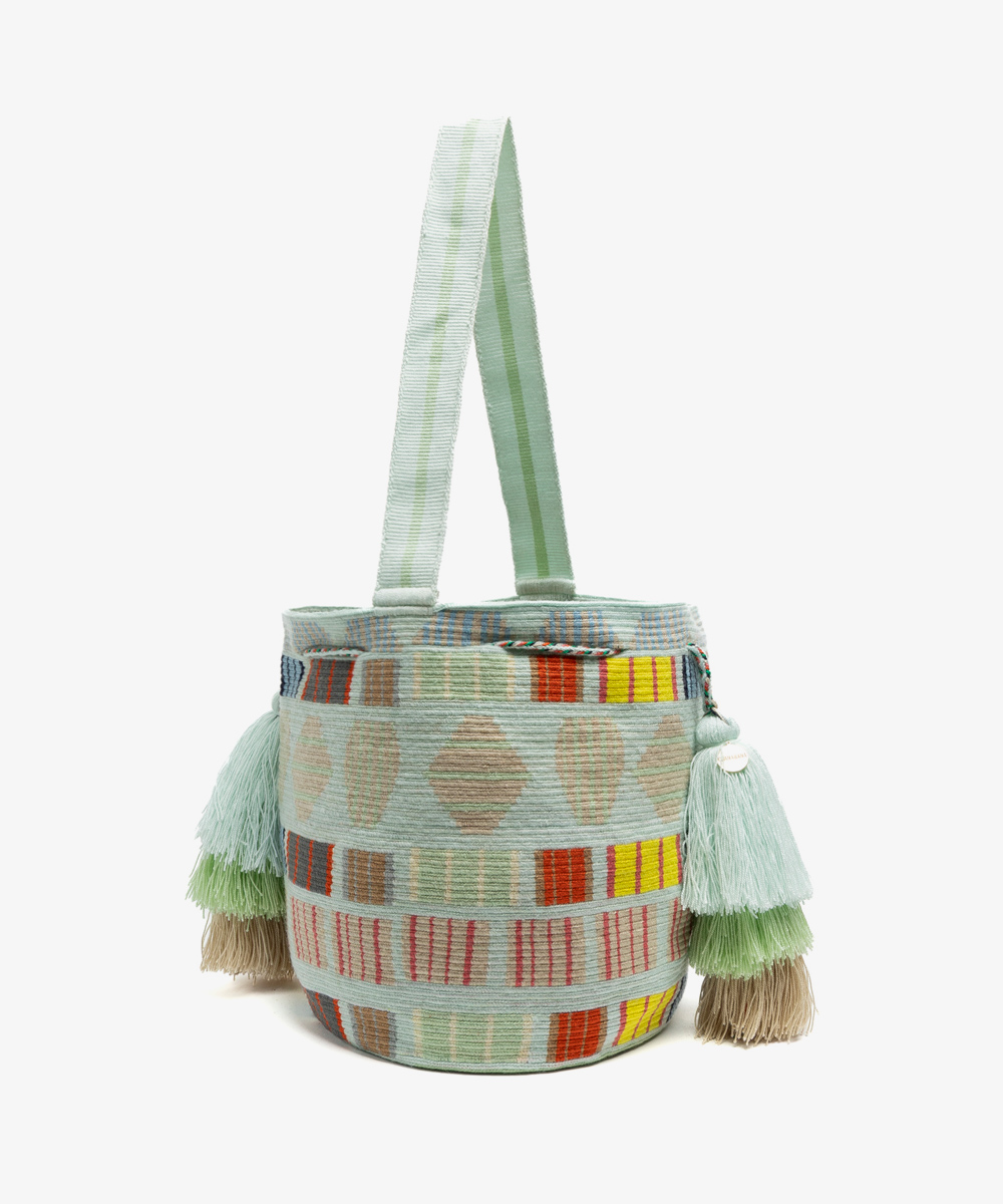 Ana Bag- ARIES - LIGHT BLUE & GREEN