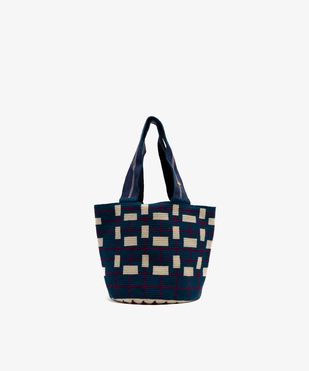 BOLSO Noa 2 - marino y beige