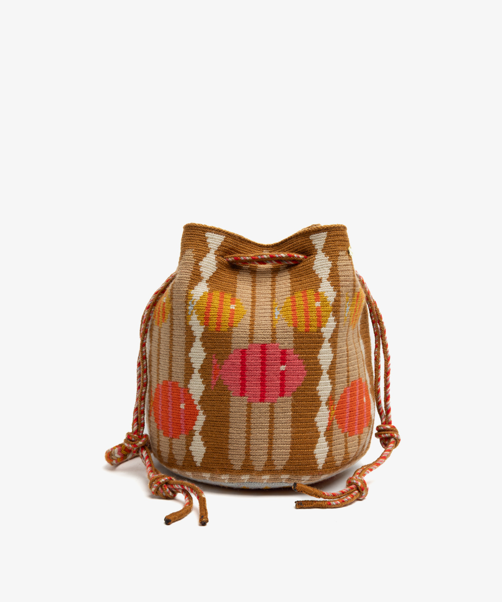 MITRA bag -  CEPHEUS - CAMEL & PINK