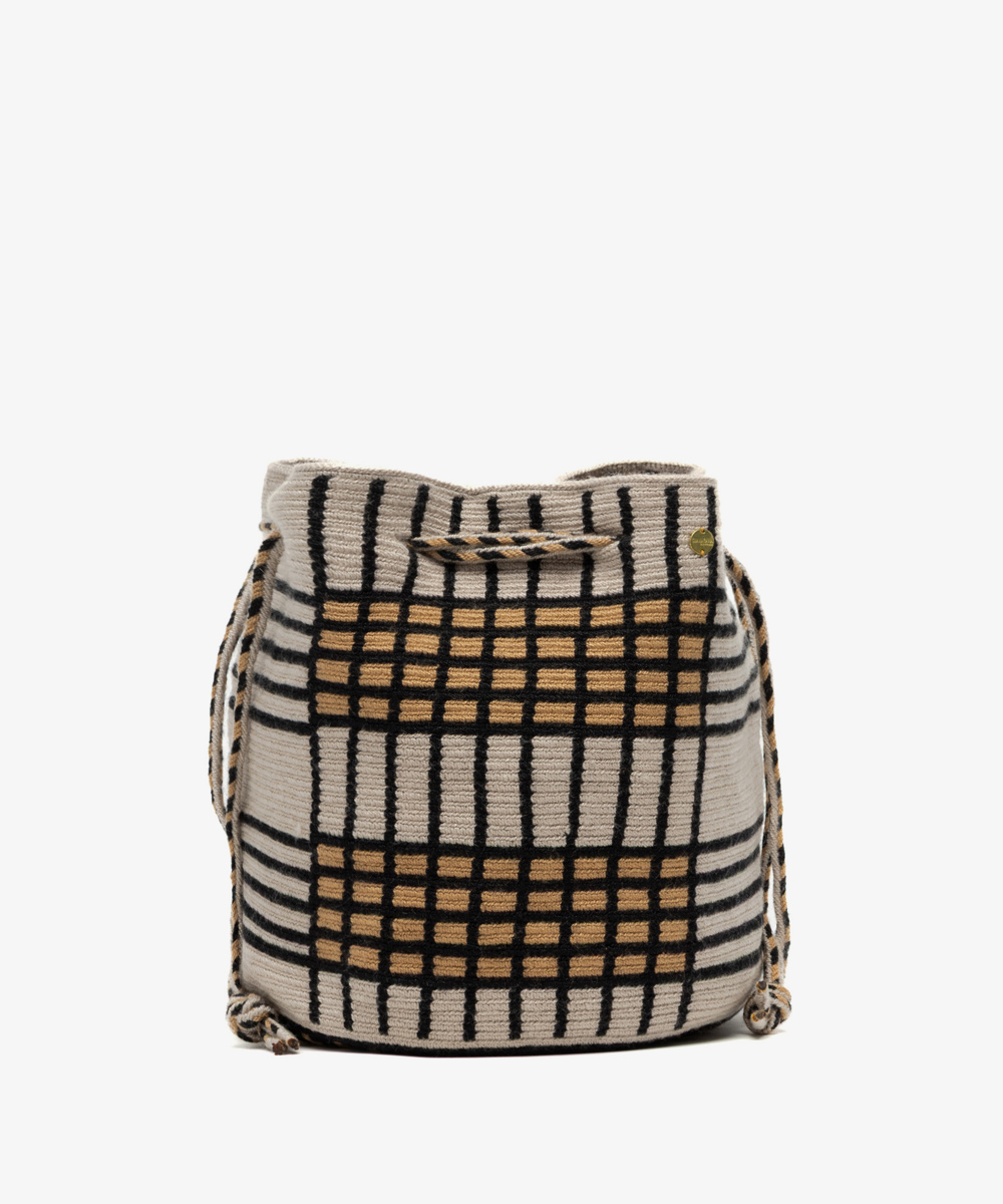 BOLSO MITRA - Beige y tostada