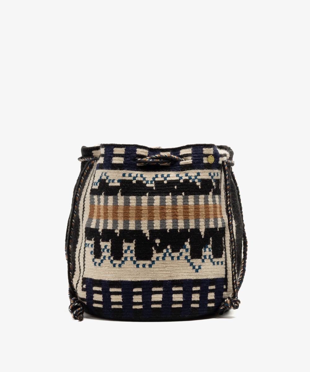 BOLSO MITRA - ELEANOR - NEGRO & BEIGE