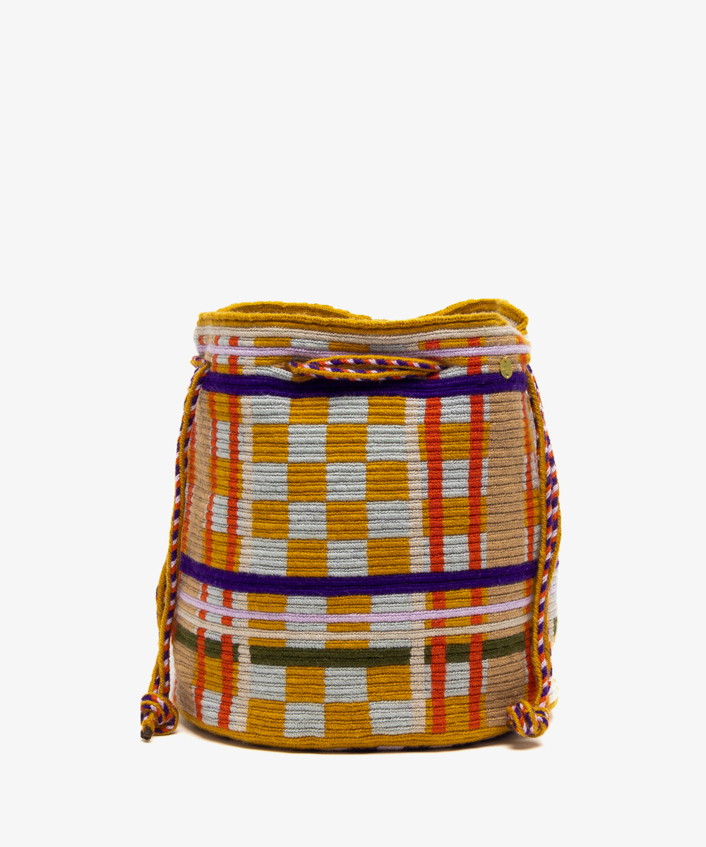 Bolso MITRA - Mostaza y multicolor