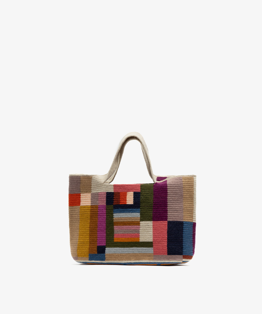 BOLSO MUSE -  BALANCE - TOSTADO Y MULTICOLOR