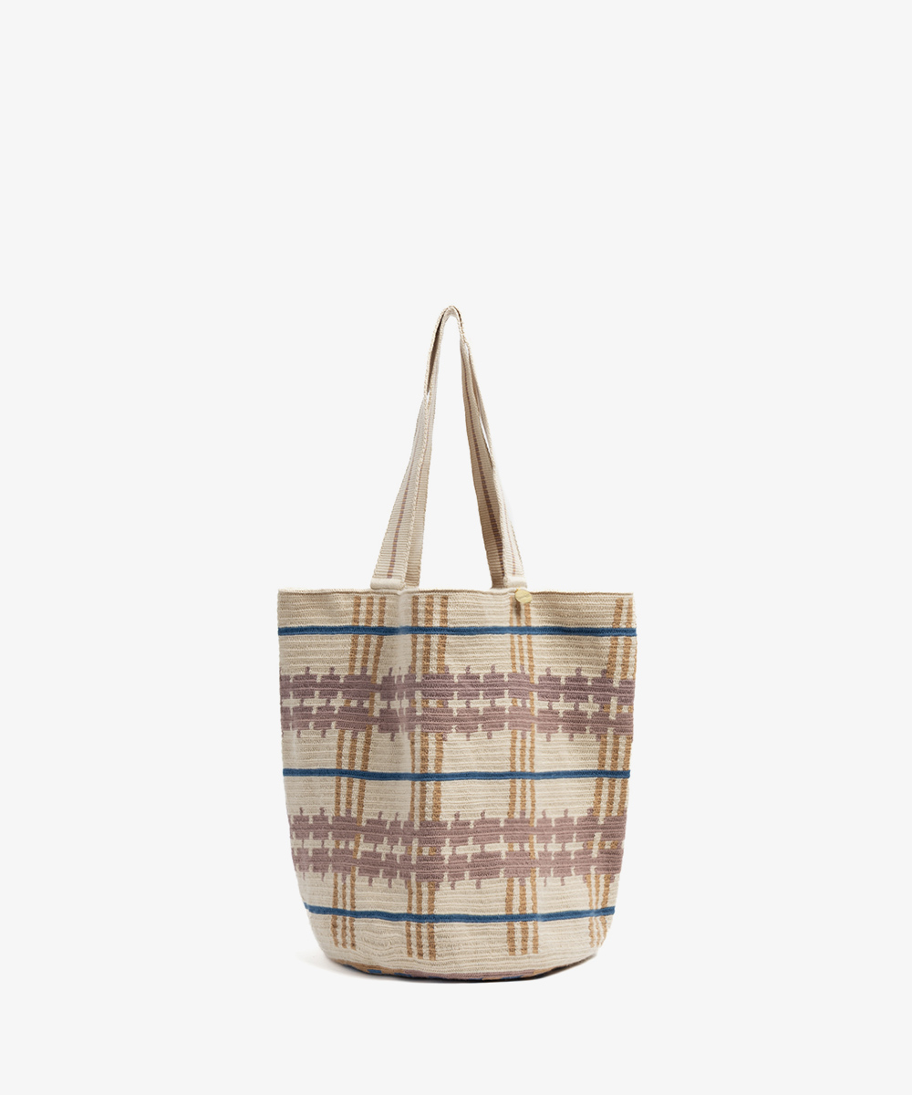 CALA BAG - AQUARIUS - MAUVE & BEIGE