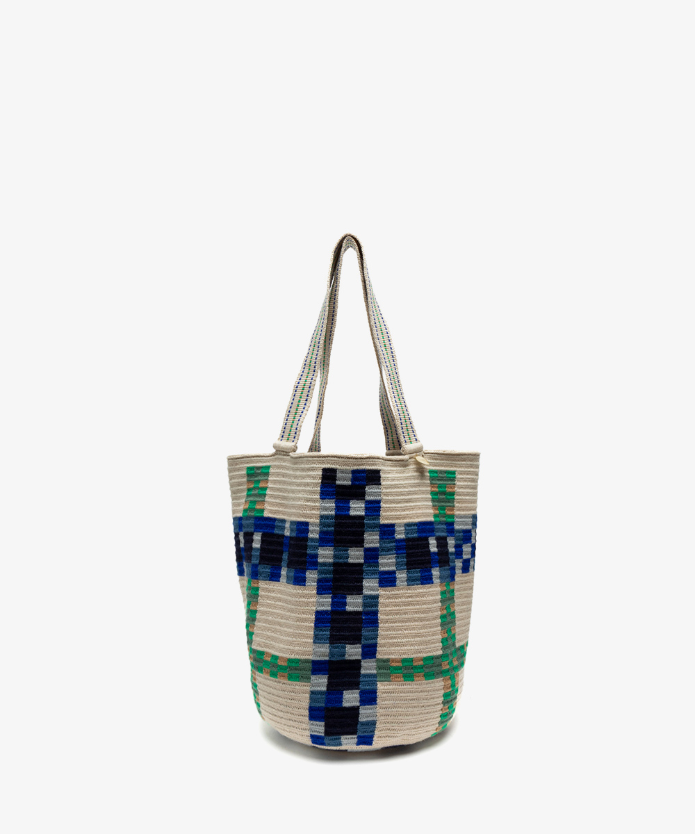 CALA BAG - DELPHINIUS - BEIGE & BLUE