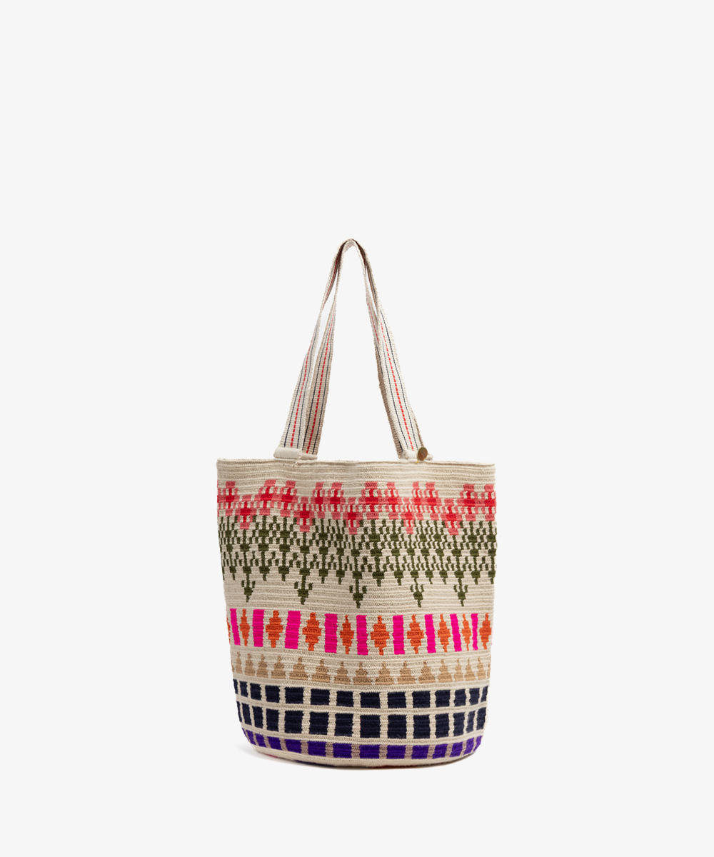 BOLSO CALA - DRAGON - BEIGE Y MARINO