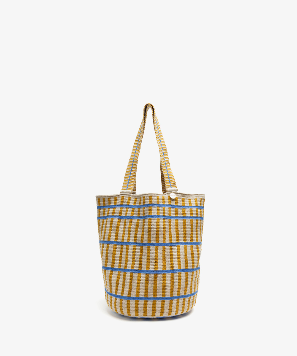 BOLSO CALA - PEACOCK- MOSTAZA Y AZUL