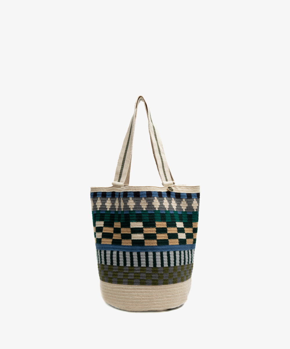 BOLSO CALA - POSEIDON- TOSTADO Y AZUL