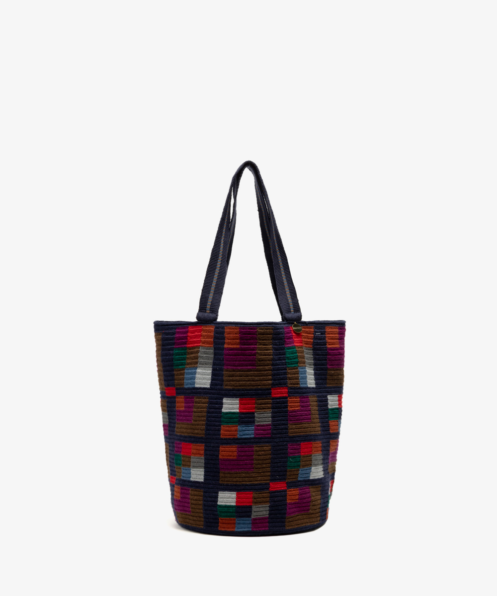BOLSO CALA - Marino y multicolor