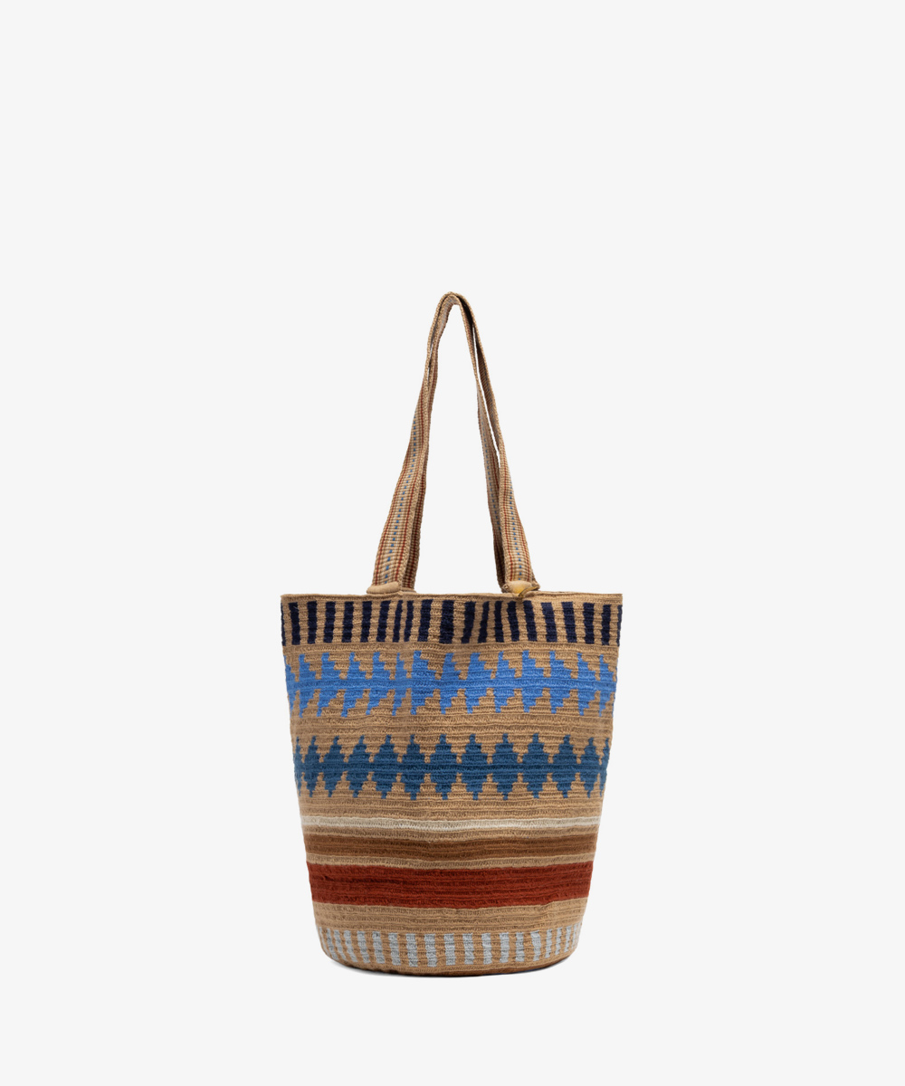 CALA BAG -  BRIDGET- TOAST & BLUE