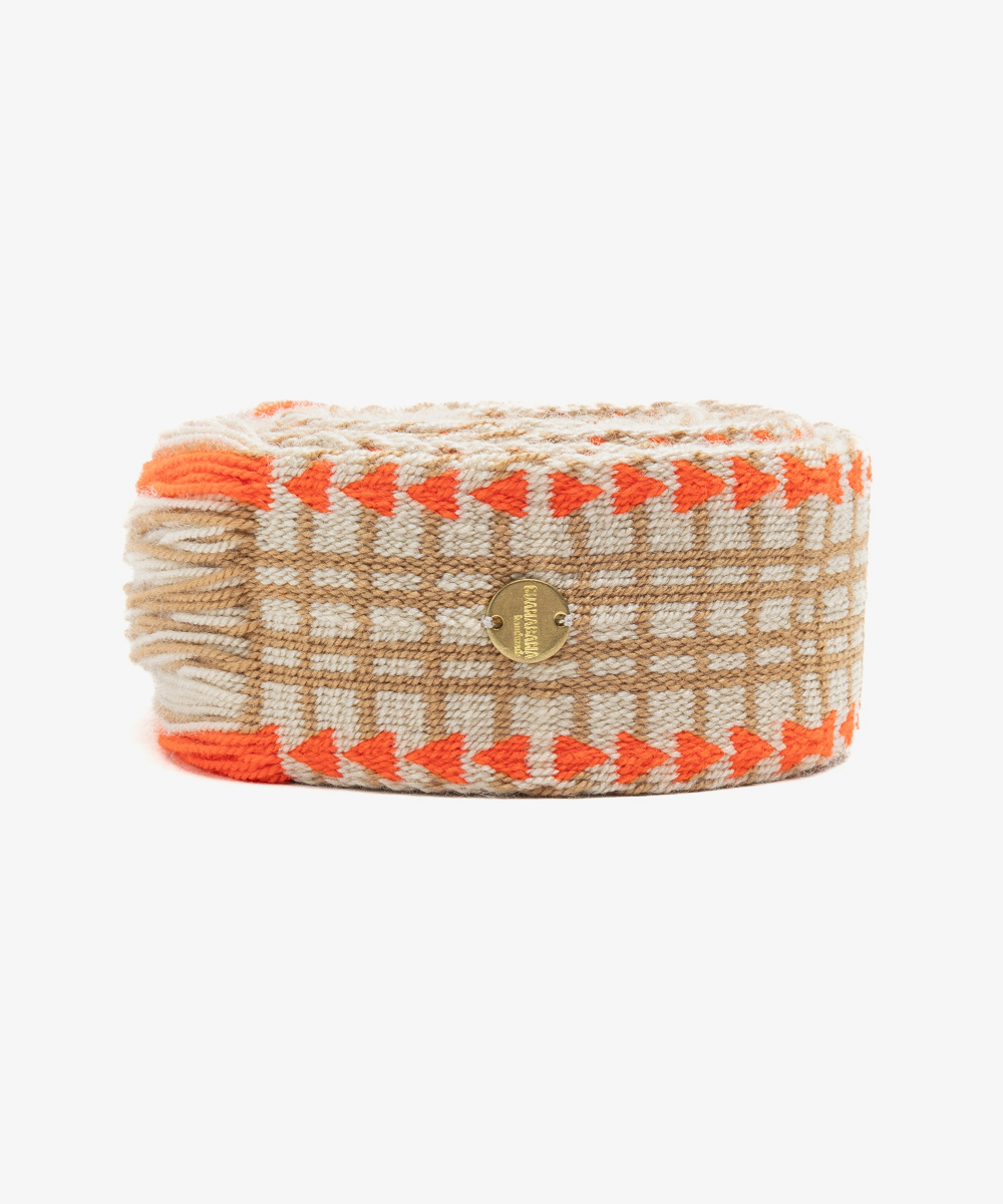 Belt with fringes- TOAST & ORANGE
