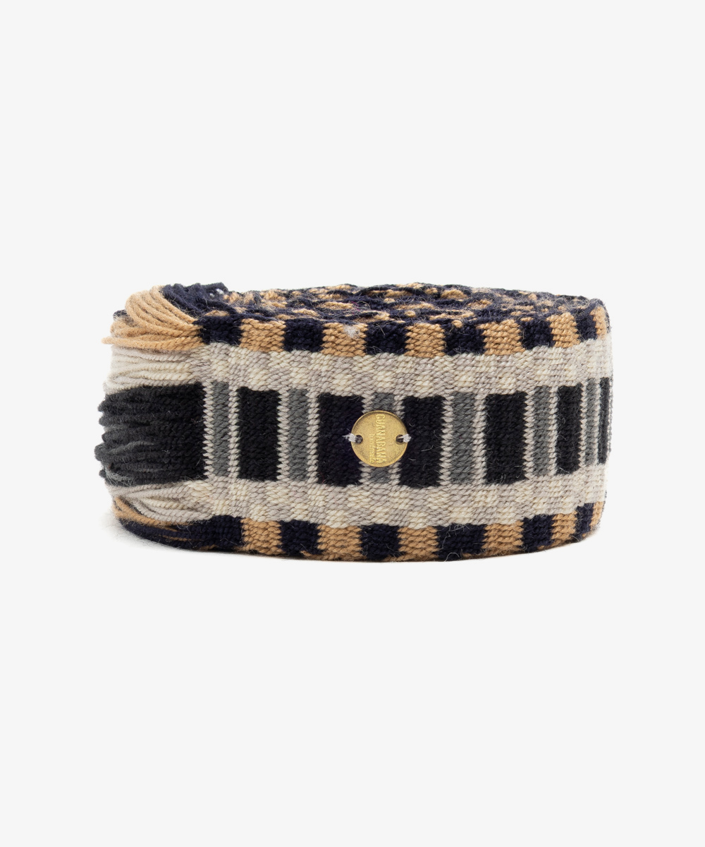 Belt with fringes- NAIVE & GREY