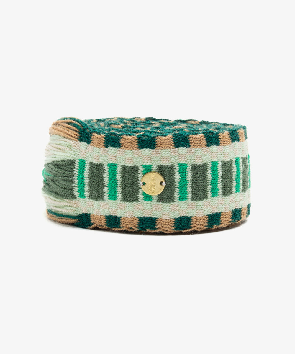 Belt with fringes - GREEN & TOAST