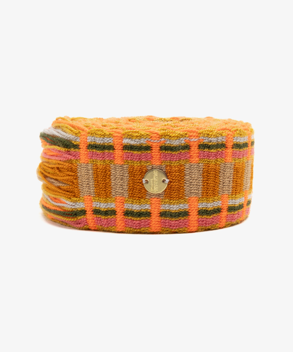 Belt with fringes - YELLOW & ORANGE