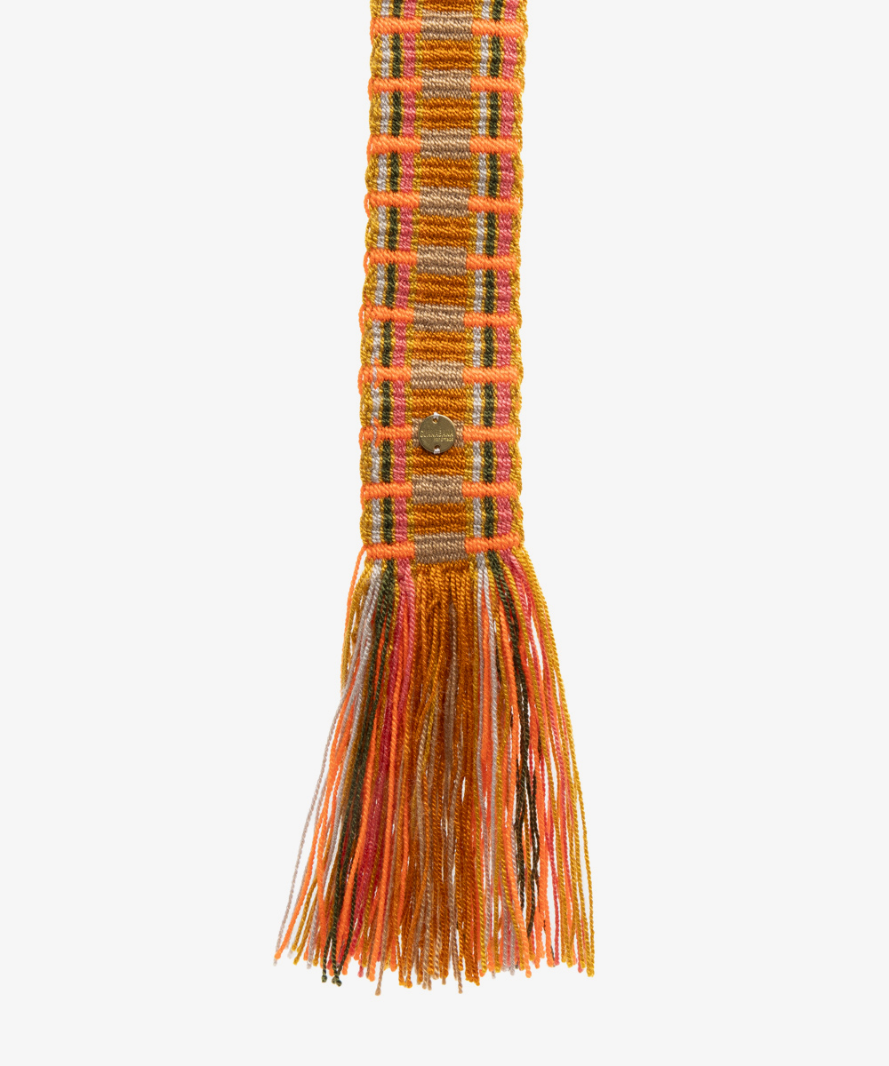 Belt with fringes - YELLOW & ORANGE