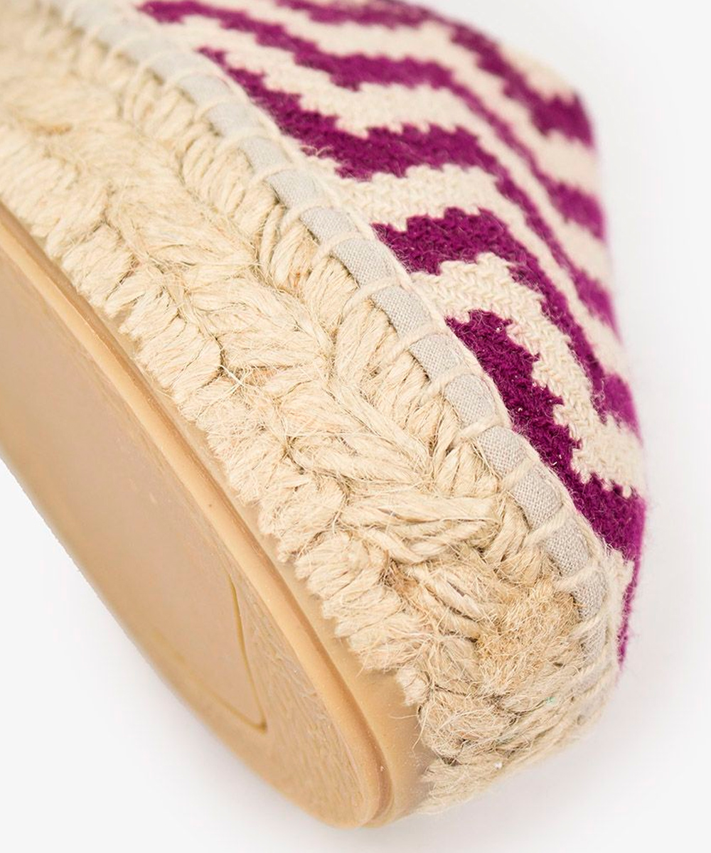 WOMEN'S ESPADRILLE - EVEREST - AUBERGINE & BEIGE