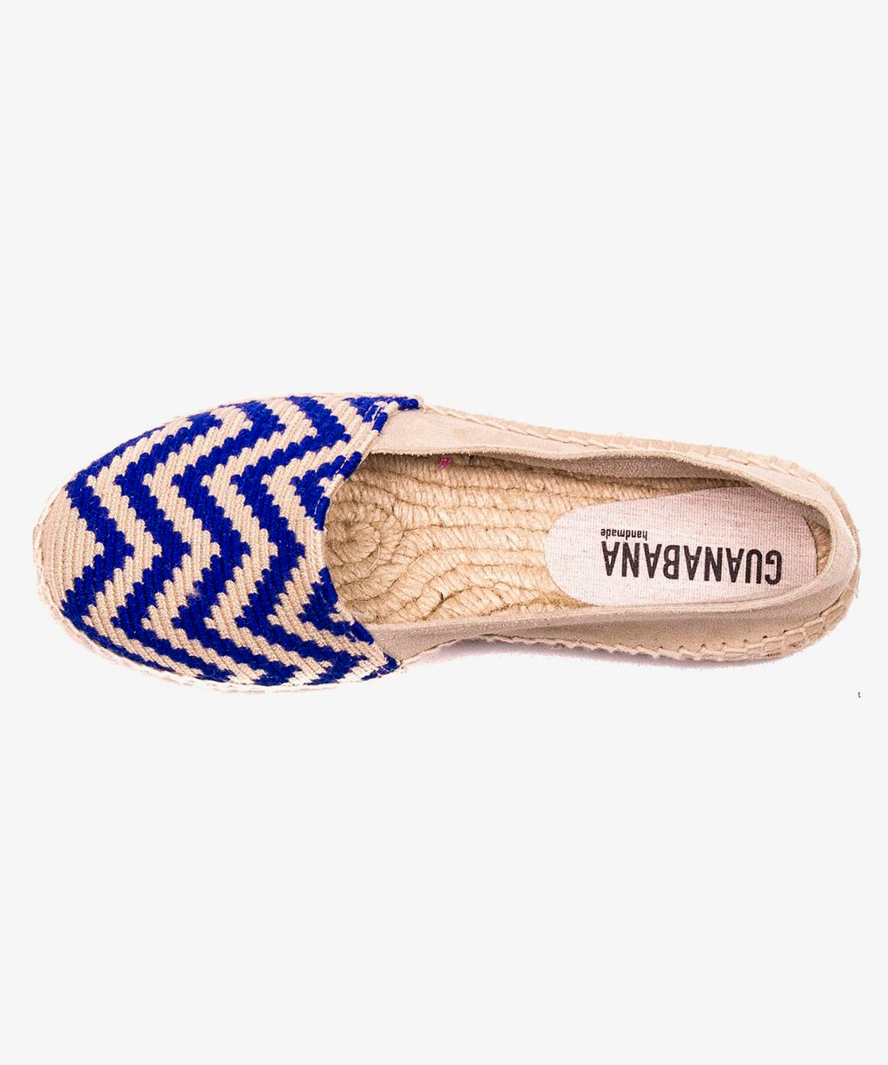 WOMEN'S ESPADRILLE - EVEREST - BLUE & BEIGE