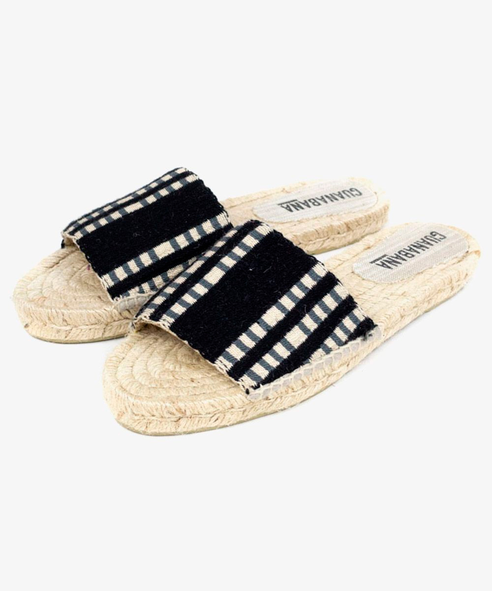 MULE ESPADRILLE - GREENVILLE - BLACK & GREY