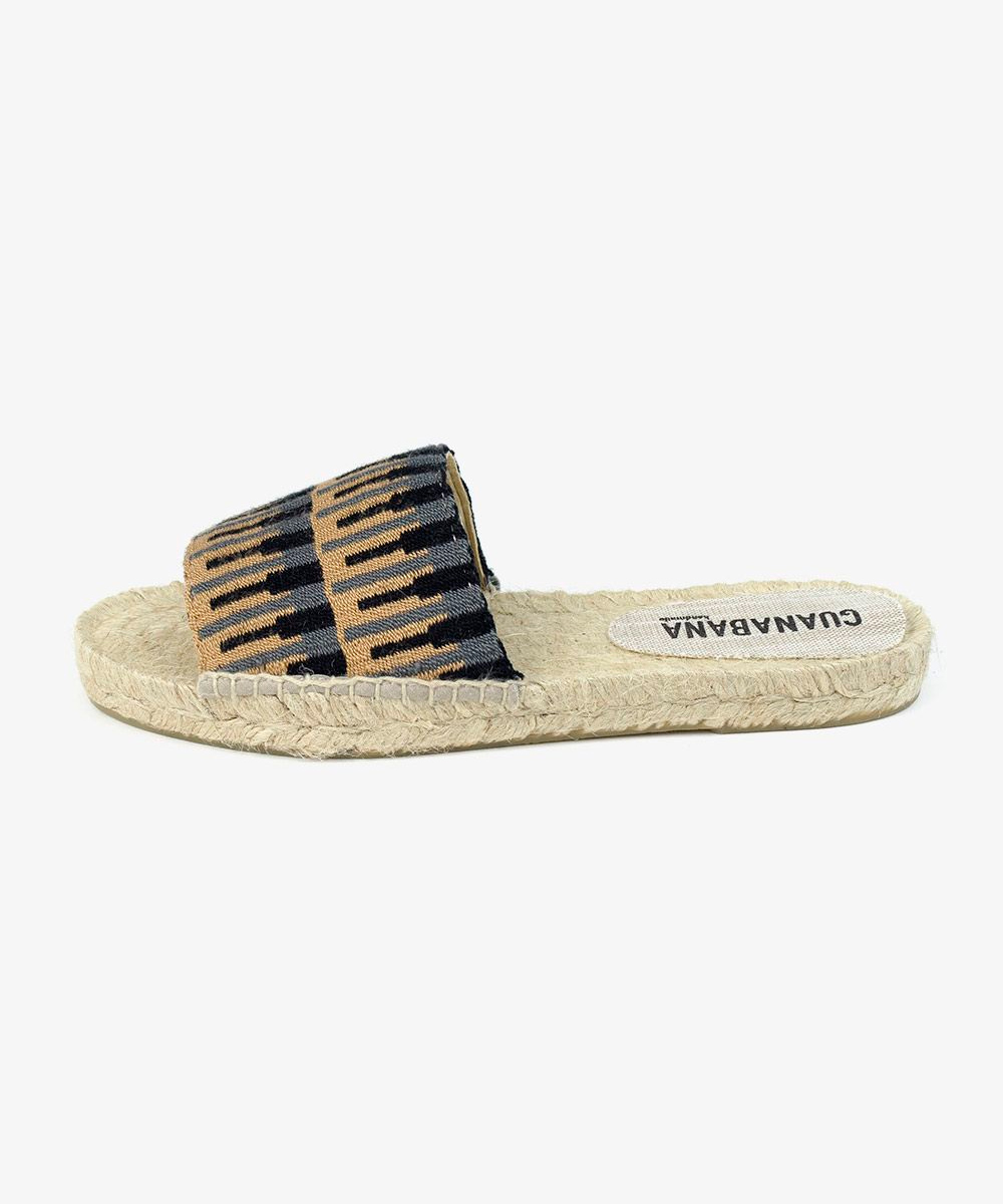 MULE ESPADRILLE - SIERRA - BLACK & TOAST