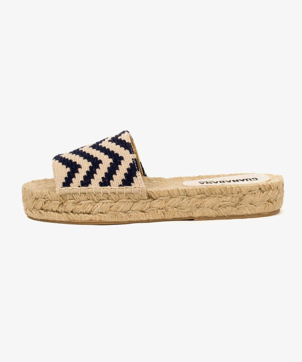 MULE ESPADRILLE - TYLER - TOAST & BLACK