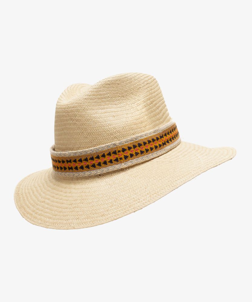 SOMBRERO PANAMA CON CINTA - BEIGE
