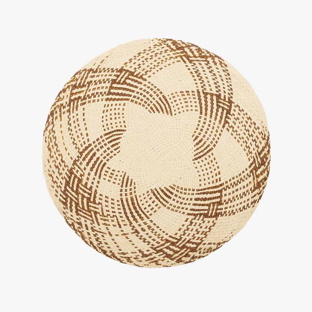 Round placemat - UNIT - BROWN & BEIGE