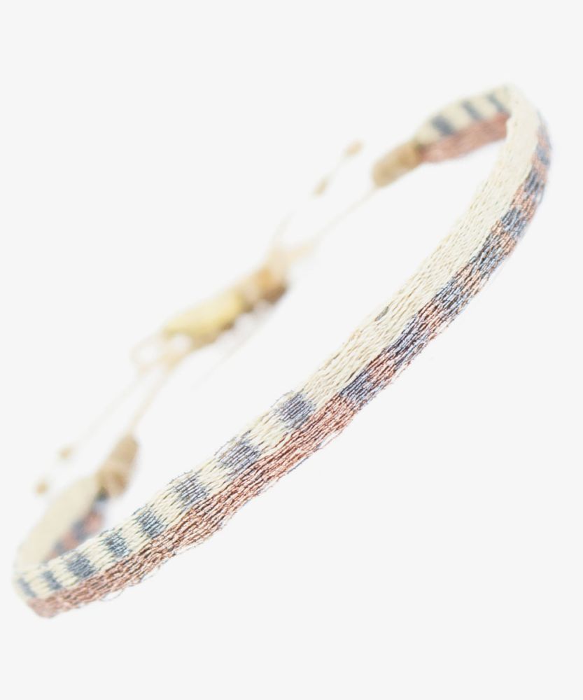 Pulsera Argantina 120 - Blanco & Beige