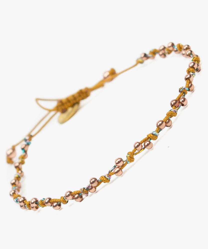 COUNTESS bracelet - rose gold edition - Mustard