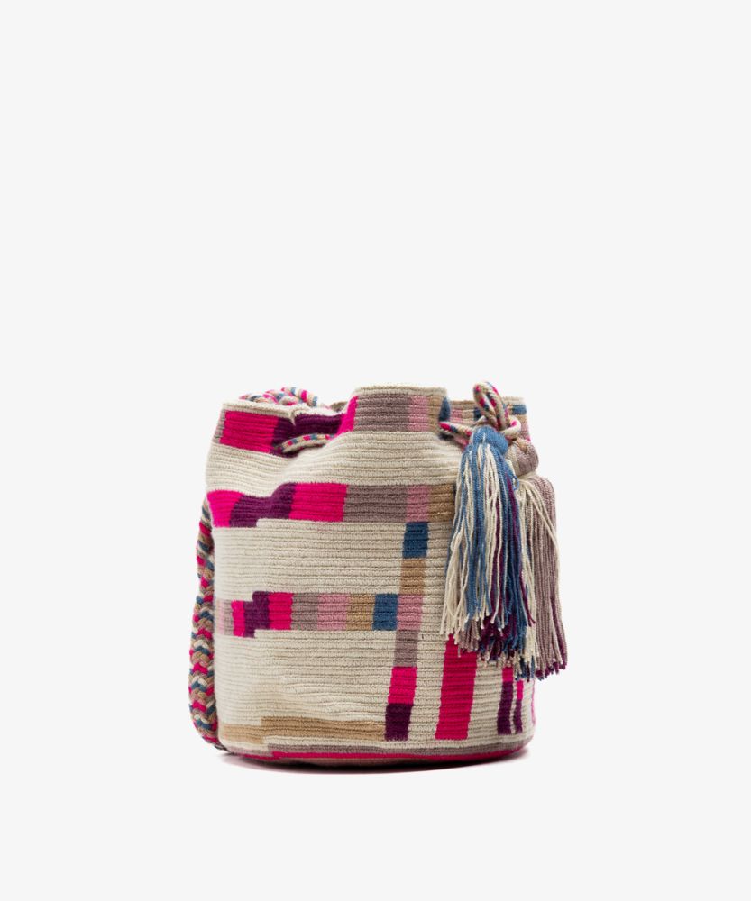 Crossbody Bag M - CAPRICORNUS - BEIGE & PINK