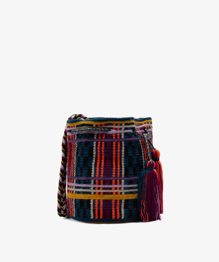 BOLSO CRUZADO M - MILDRED - MARINO Y GRANATE