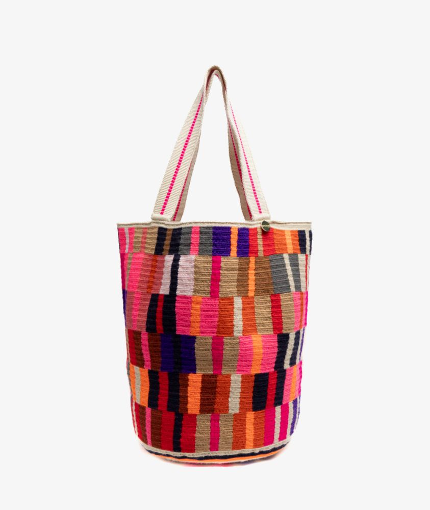Tote Bag - OCTANT - PINK & BEIGE