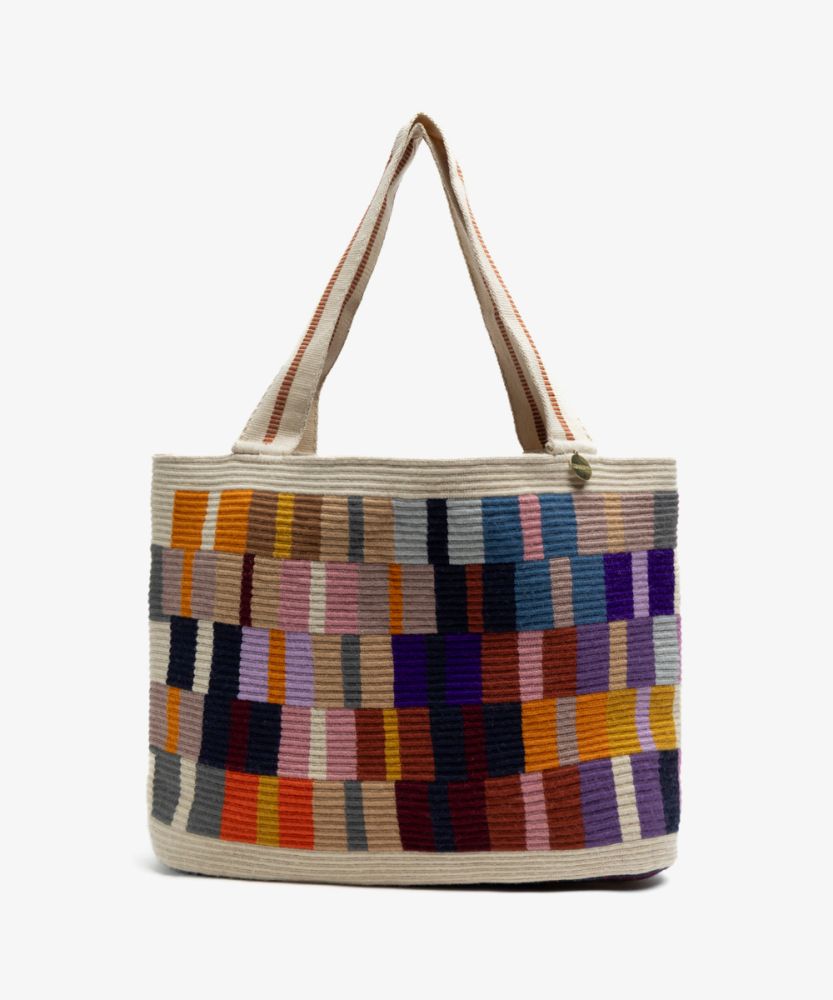 Bolso Shopping L - OCTANT - MORADO Y BEIGE