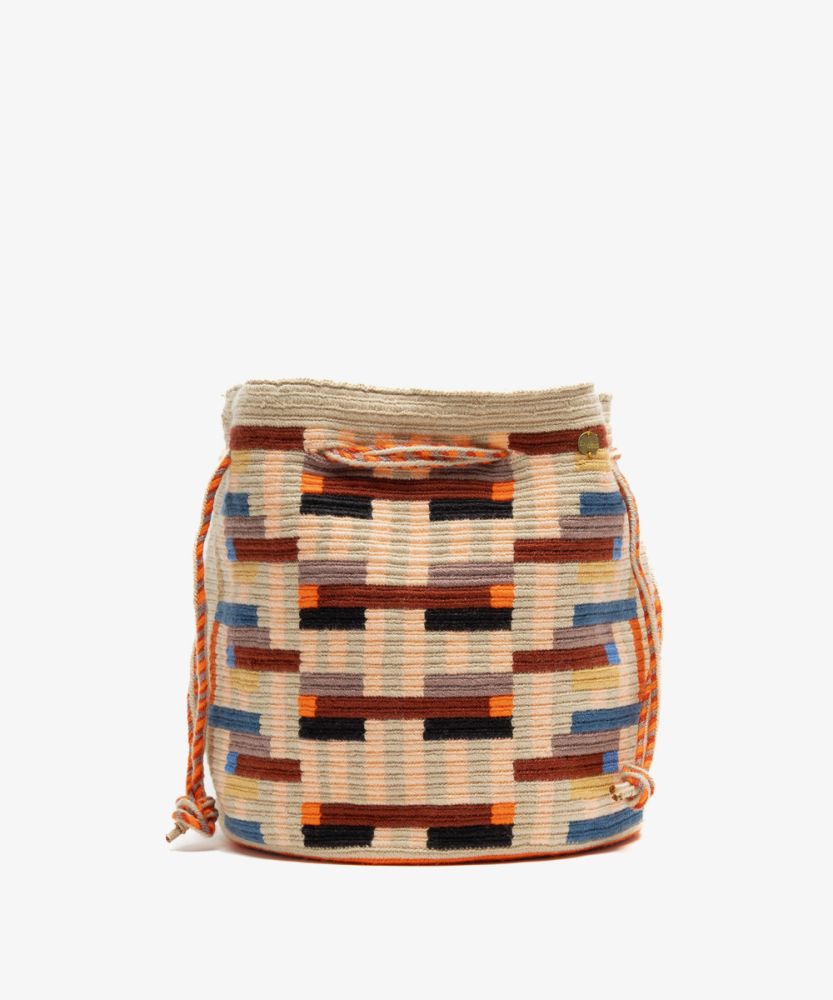 BOLSO MITRA - CHAMALEON - ROSA CLARO Y TOSTADO