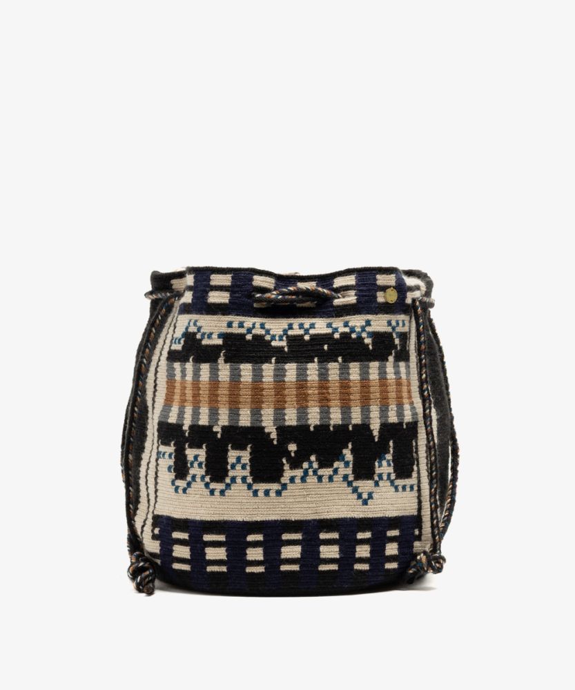 BOLSO MITRA - ELEANOR - NEGRO & BEIGE