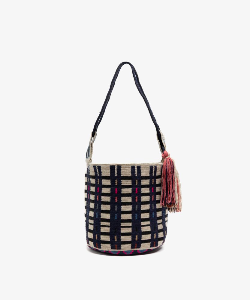 Bolso Camberra - MAEVE - Azul marino y beige
